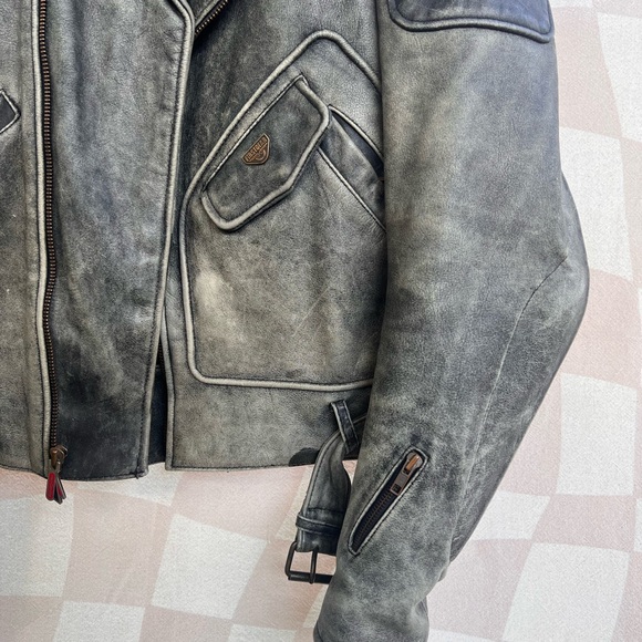 FirstGear Hein Gericke Motorcycle Biker Leather Jacket Mens Med - Picture 3 of 16